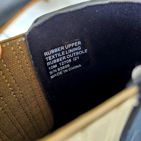 TORY BURCH BLACK HURRICANE RUBBER ALL WEATHER RAIN ANKLE BOOTS NWT - Picture 10 of 14